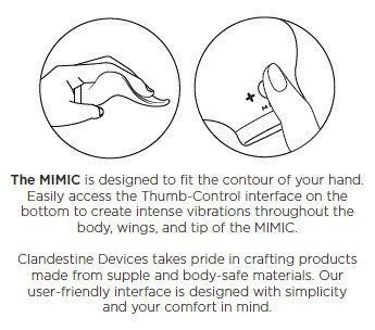 Mimic Manta Ray Clitoral Vibe - Hamilton Park Electronics