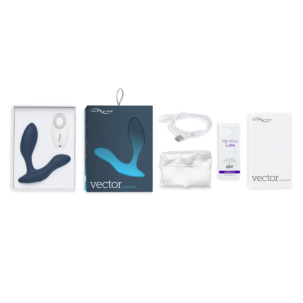 We-Vibe Vector Powerful Vibrating Prostate Massager with Remote & App Control - Hamilton Park Electronics